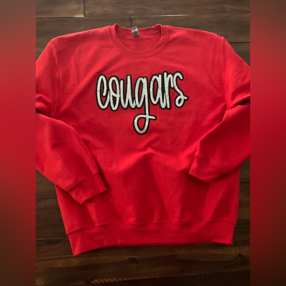 Flawed ** red crewneck sweatshirt